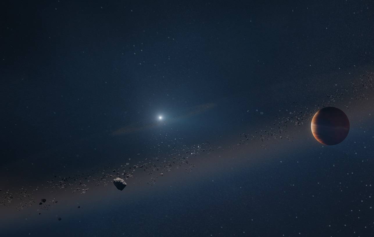 Exoplaneta orbitando una enana blanca