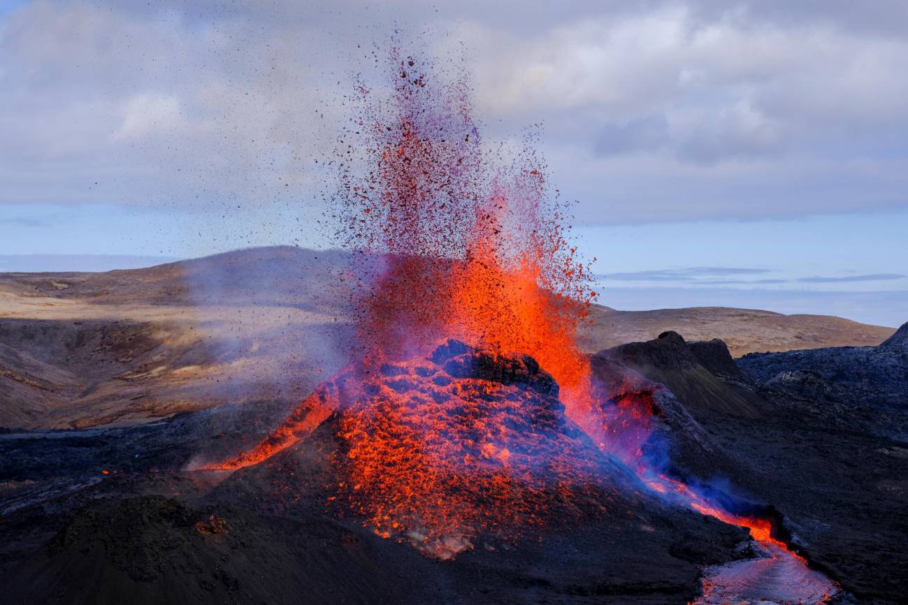 La erupción de Fagradalsfjall en 2021. / Kristinn Ingvarsson, Universidad de Islandia