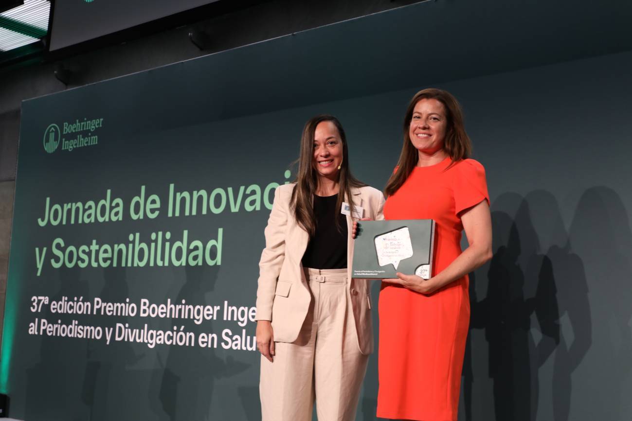 La periodista de SINC, Eva Rodríguez, recibe el Premio Boehringer Ingelheim al Periodismo y Divulgación en Salud