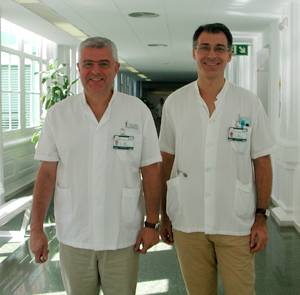 El Dr. Antoni Torres y el Dr. Miquel Ferrer