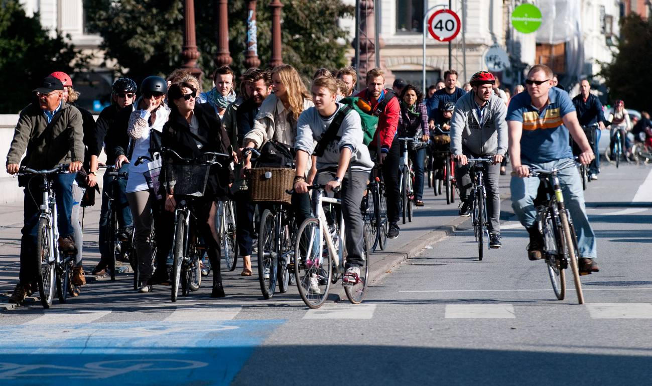 Ciclistas pasean por Copenhage. / Wikipedia