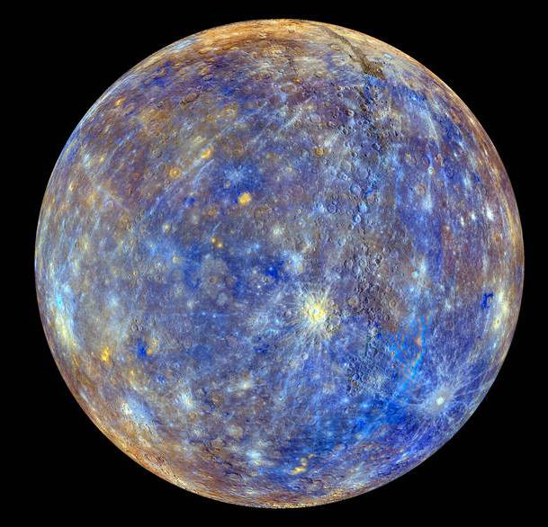 La superficie de Mercurio está salpicada de cráteres por impactos meteoríticos. / NASA-Johns Hopkins University Applied Physics Laboratory-Carnegie Institution of Washington.
