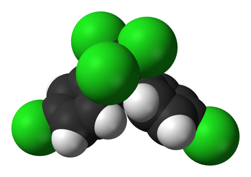 Representación tridimensional de la molécula de DDT / UGR