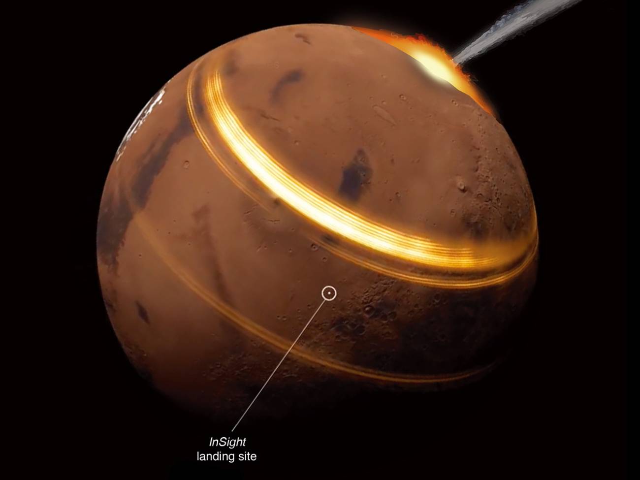 Simulación de la primera observación de ondas superficiales en Marte con los datos del módulo InSight de la NASA