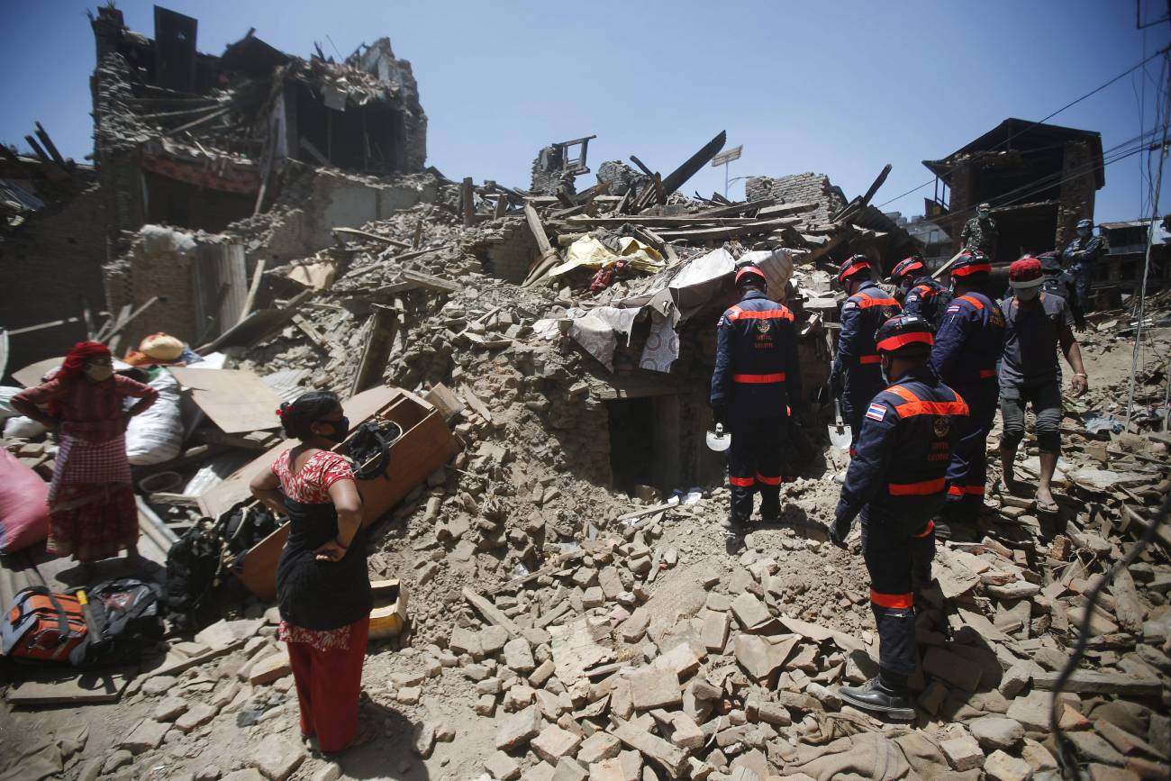 Imagen del terremoto de Nepal en 2015. /  Efe
