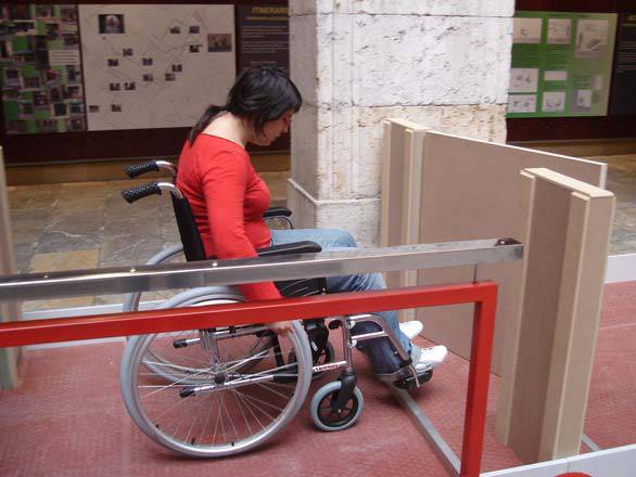 Imagen de la exposición 'Tarragona Accesible', organizada por la Cátedra de Accesibilidad.