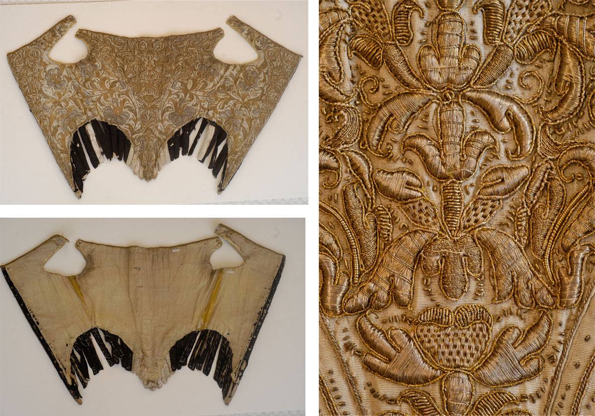 La prenda perteneció a una dama de las cortes europeas del siglo XVII. Imagen: Museo del Traje.