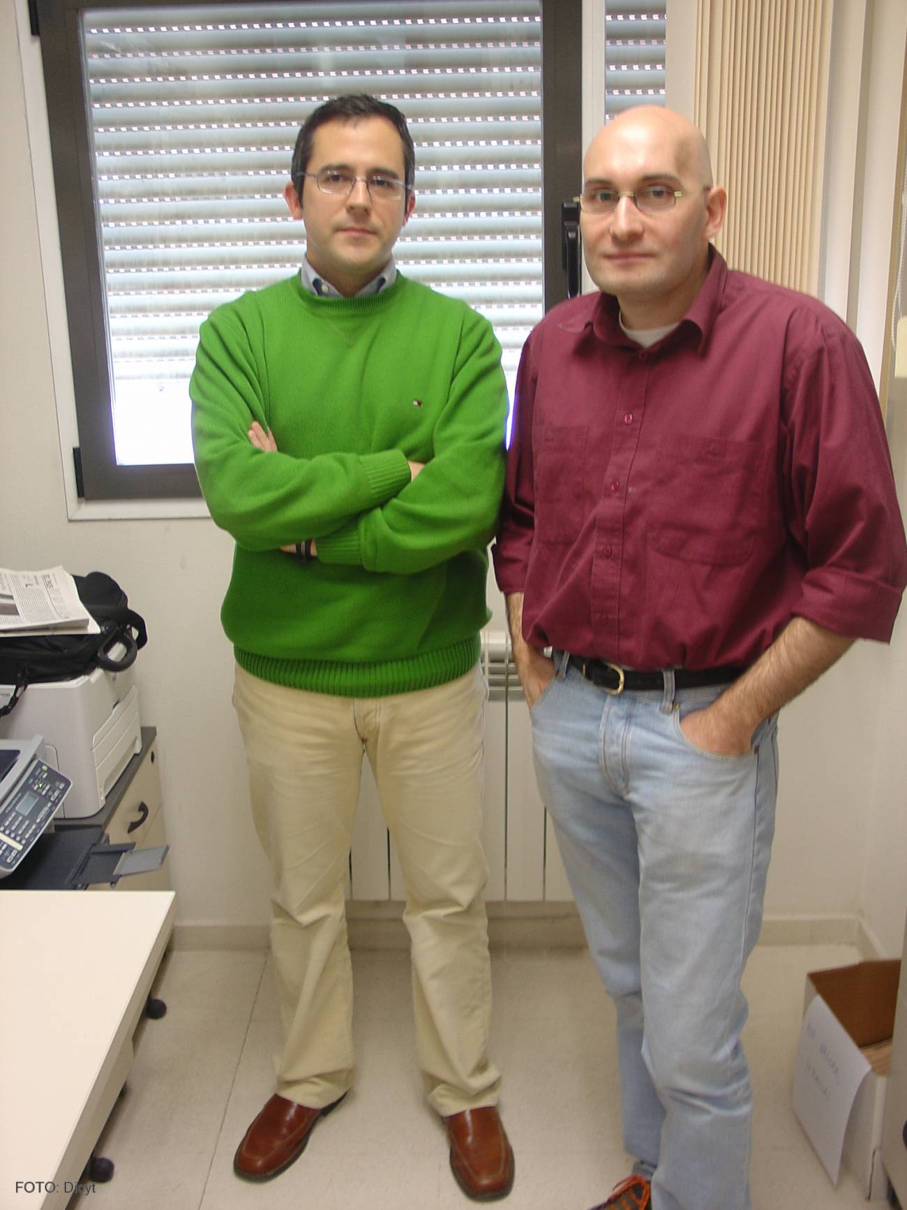 Los investigadores del Departamento de Informática Diego Rafael Llanos (izq) y Arturo González.