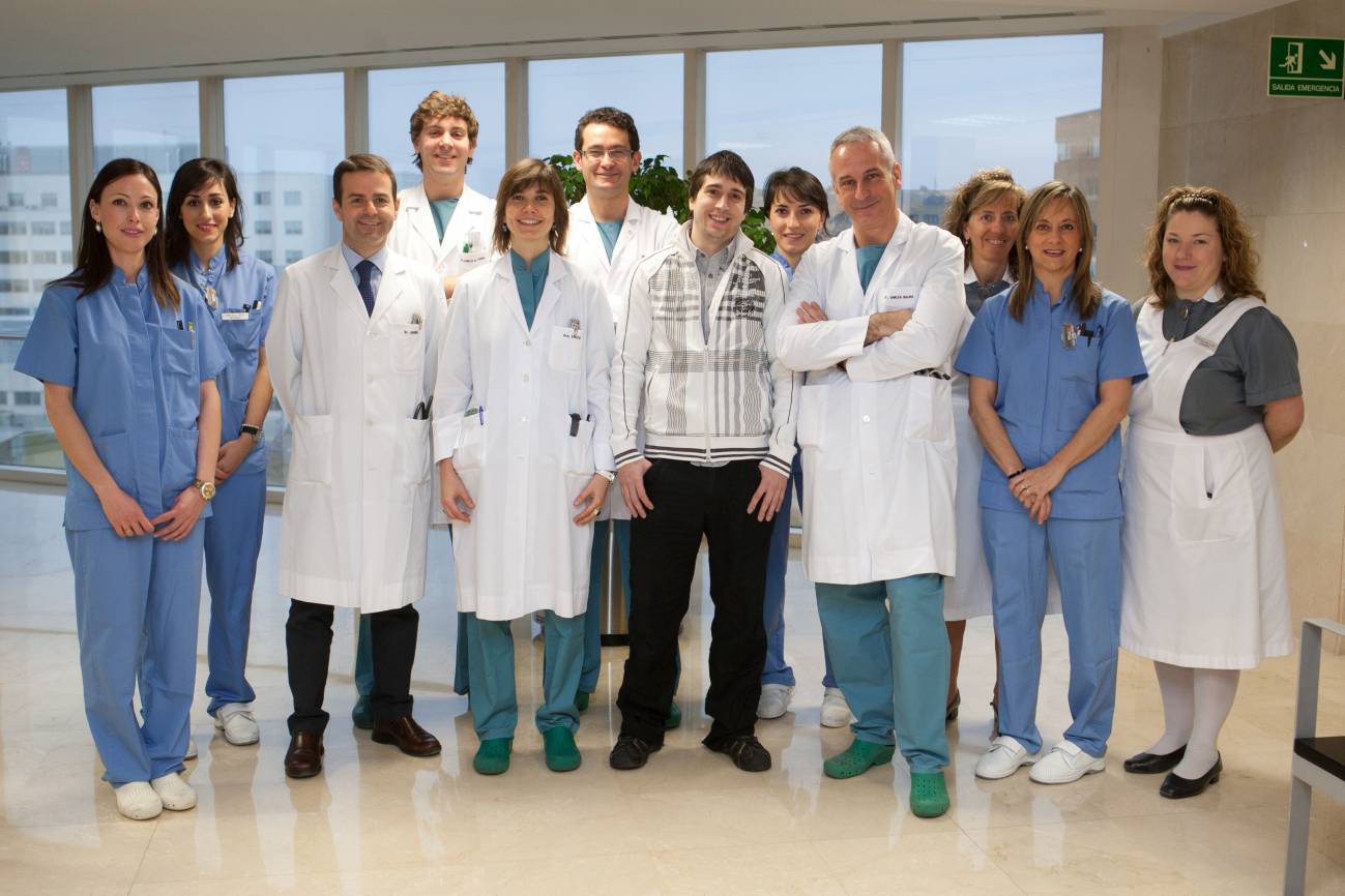 Equipo Arritmias y Cardiología con primer paciente
