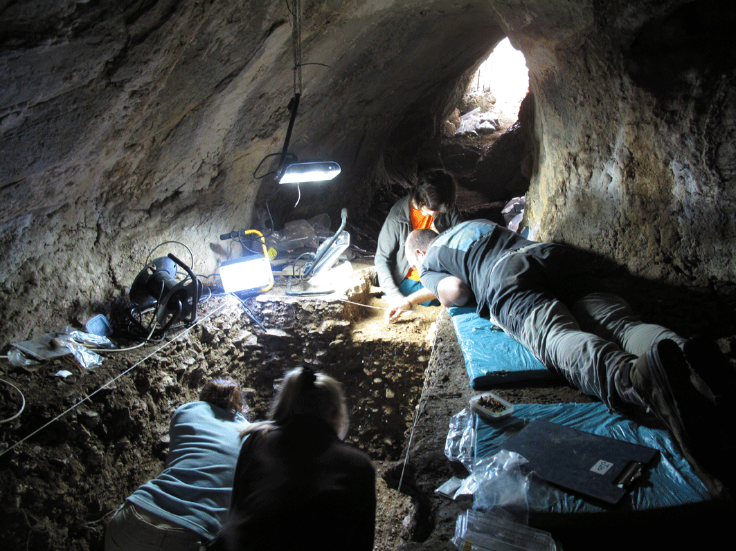 Trabajos de excavación en Arlampe. / Wikipedia