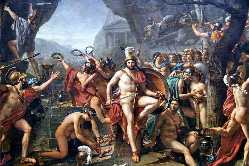Leónidas en las Termópilas, por Jacques-Louis David / Wikipedia