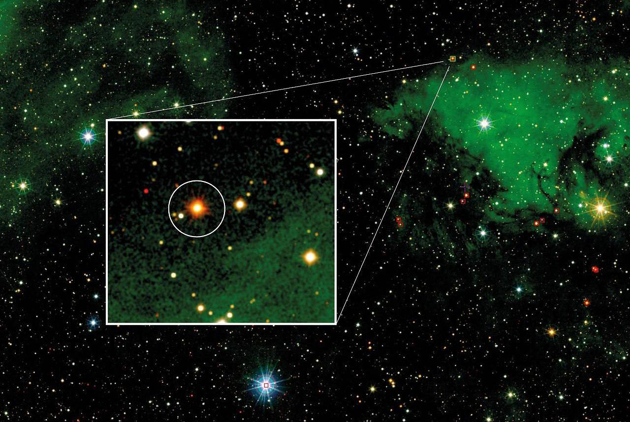Estrella supergigante azul 2MASS J20395358+4222505 