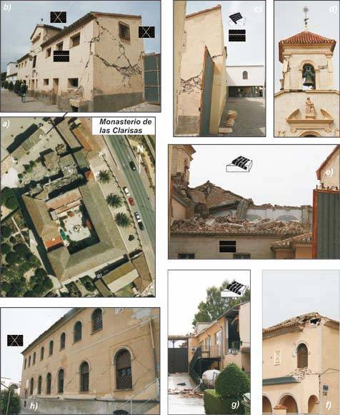 Daños producidos por el terremoto en el Convento de las Clarisas.