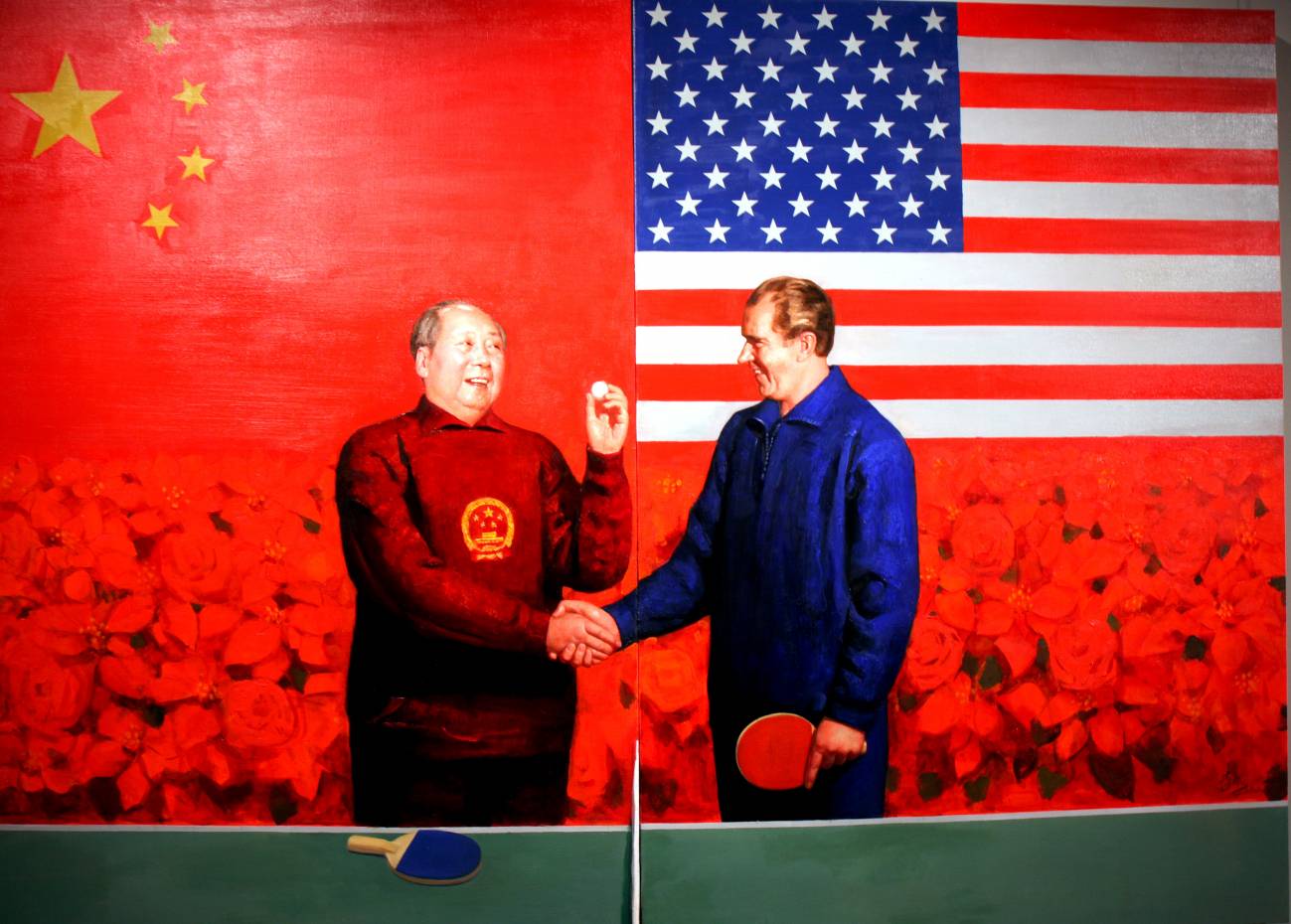 Gracias al pinpón, las relaciones entre China y EE UU iniciaron un viaje hacia el acercamiento. Imagen: 0xFCAF   
