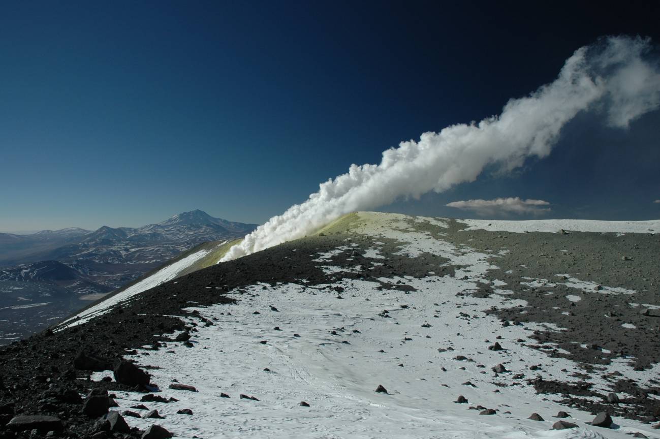 volcán, cordillera de los Andes
