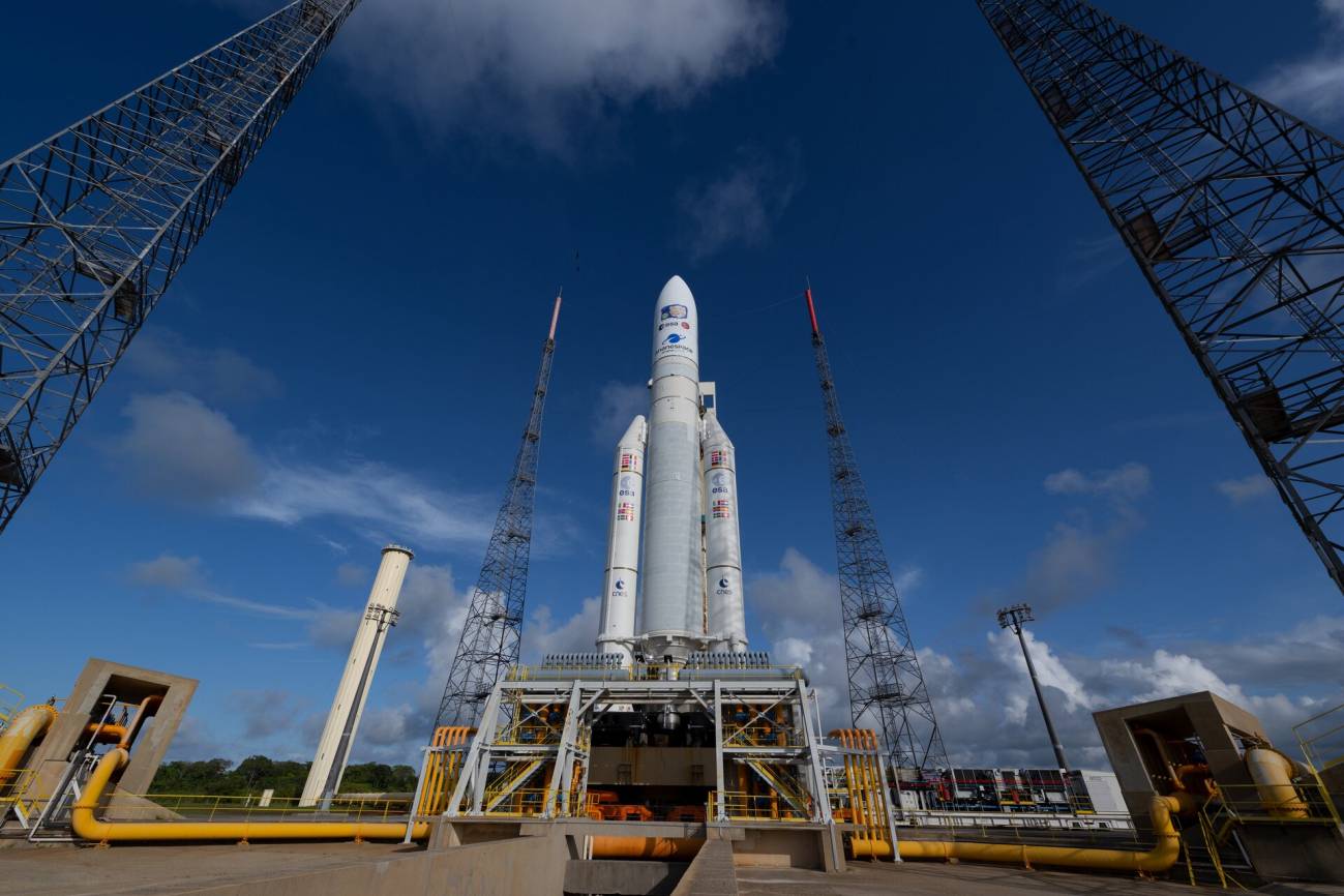 El lanzador Ariane 5 de la misión 'Juice' 