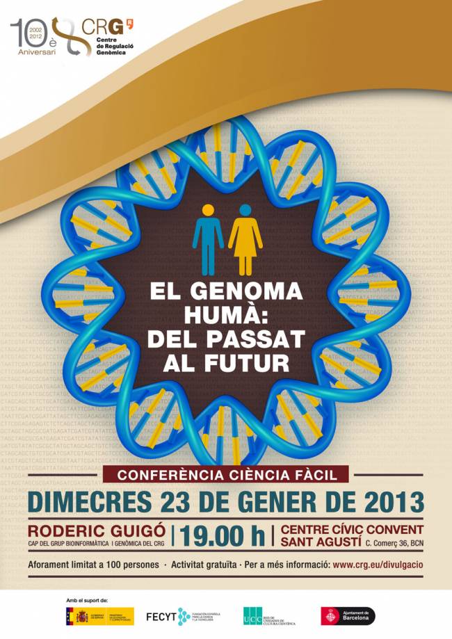 Poster Conf Ciencia Fácil Roderic Guigo CRG