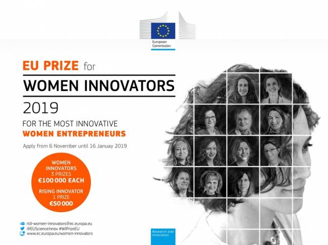 Convocatoria del Premio de la UE a las Mujeres Innovadoras (edición 2019)