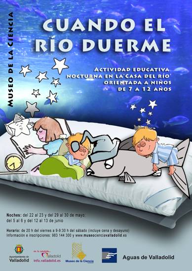 Cartel de los talleres nocturnos 'Cuando el río duerme'
