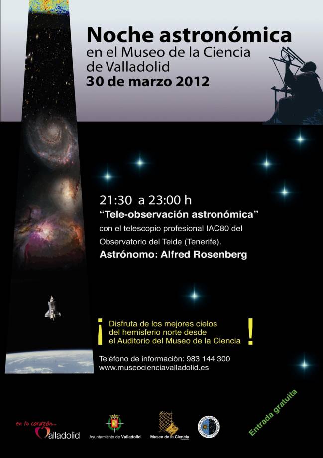 Cartel tele-observación astronómica