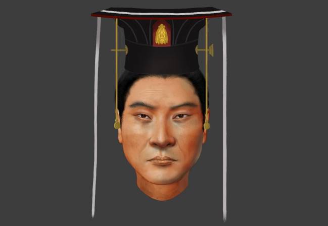Reconstrucción del rostro del emperador Wu