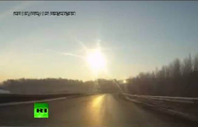 Caída del meteorito en los Urales. / RT