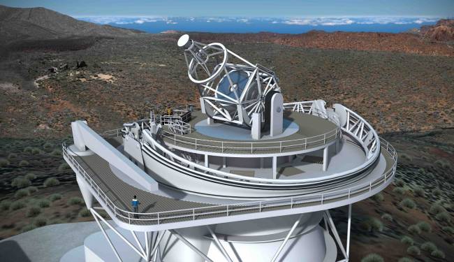 Render del futuro Telescopio Solar Europeo