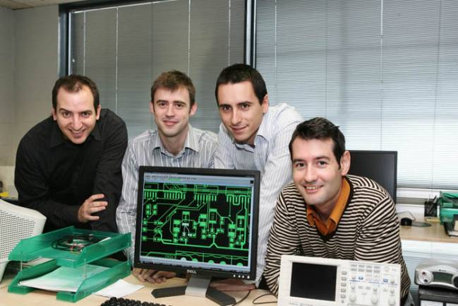 Agustí Martí, Roger Juanpere, Marc Vila y Albert Torné, fundadores de Ingenia
