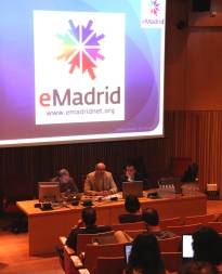 Fotografía de la presentación, I Jornadas eMadrid