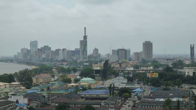 Vista aérea de Lagos (Nigeria), la ciudad más poblada de África. / Wikipedia