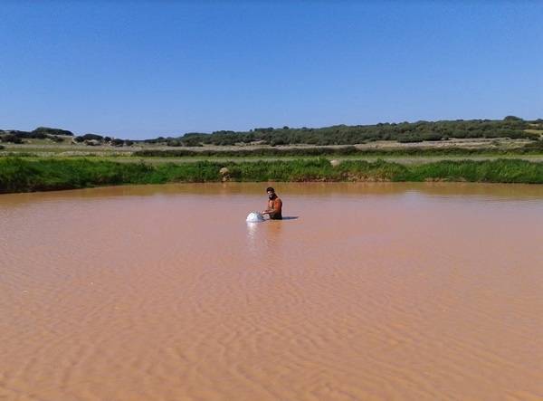 Balsa de agua temporal de Menorca