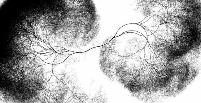 Representación de redes neuronales en blanco y negro