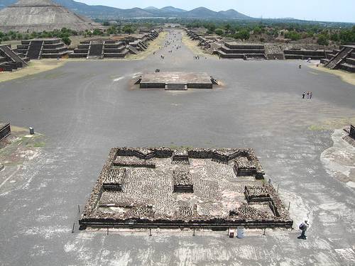 Calzada de los Muertos  de la ciudad de Teotihuacan. Imagen: Hector García.  