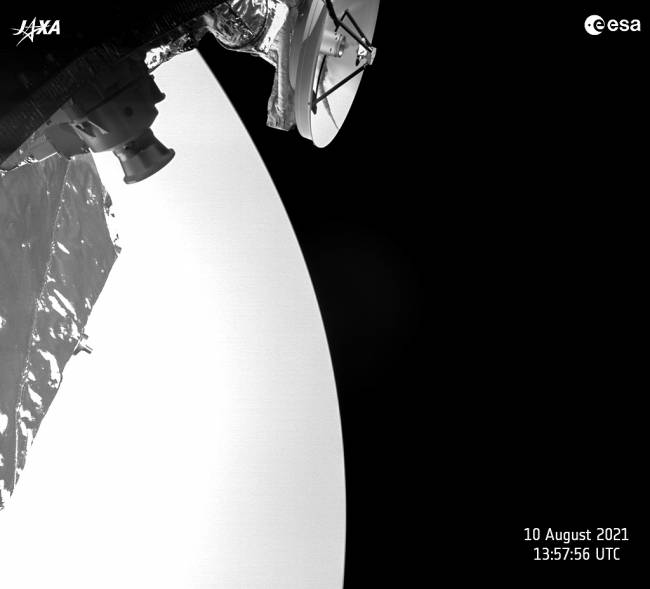 Imagen de Venus tomada por una de las cámaras de BepiColombo