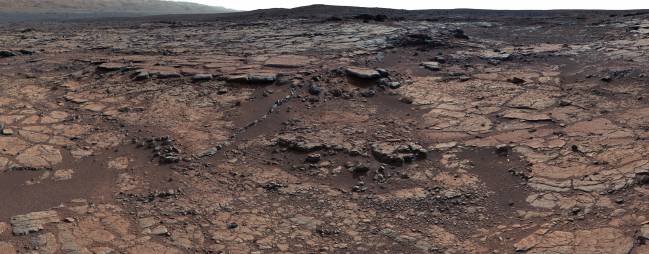 Imagen tomada por Curiosity del Gillespie Lake Member, en el valle Paz de Marte. / NASA/JPL-Caltech/MSSS.
