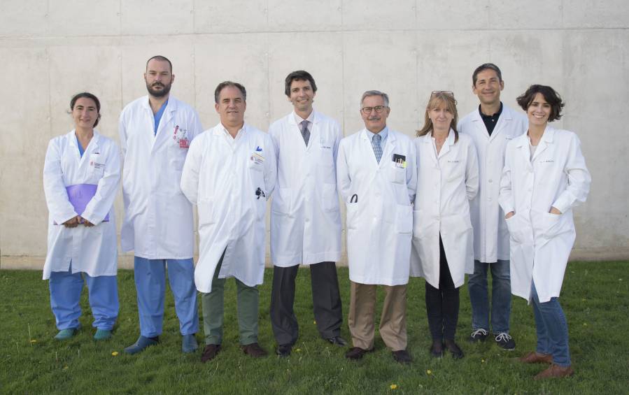 Investigadores del Cima, la Clínica Universidad de Navarra y el Complejo Hospitalario de Navarra que participan en el estudio