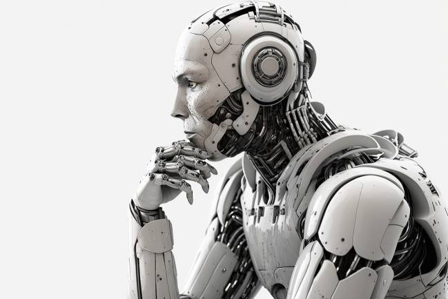Las imágenes mediáticas suelen representar la IA como robots humanoides blancos y sensibles