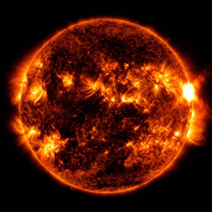 Imagen de la llamarada solar