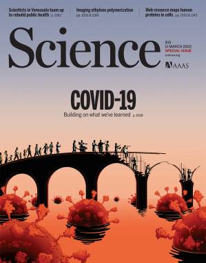 Portada de Science del segundo aniversario de la pandemia de covid-19