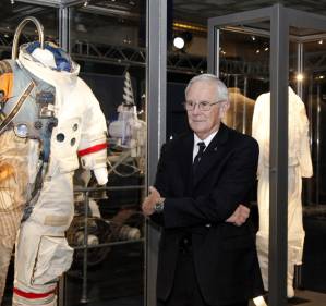 El astronauta Charles Duke en Madrid. Imagen: Paco Manzano  