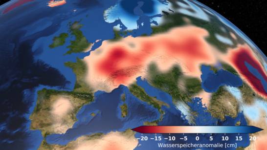 Les données satellitaires montrent une sécheresse en cours en Europe